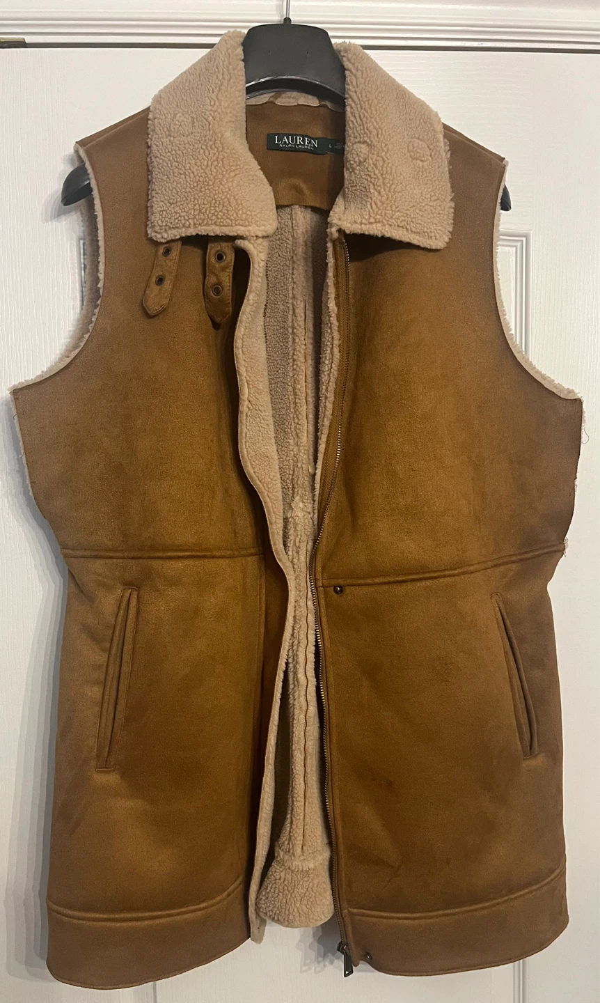 Lauren Ralph Lauren Faux Fur / Shearling Trunk Vest