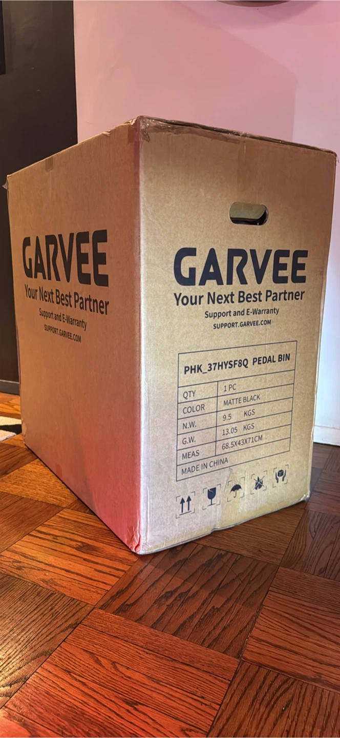 Garvee Dual Compartment Trash Bin - Matte  Black - photo 2