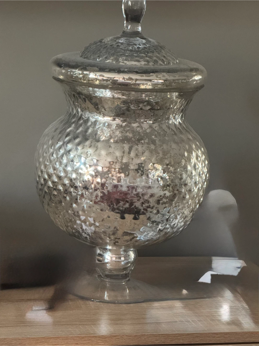 Decorative Glass Jar with Lid