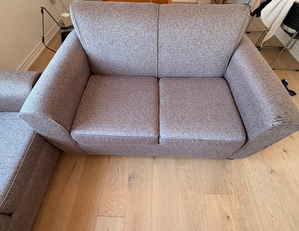 Grey Fabric 5-Seater Sofa Set - photo 3