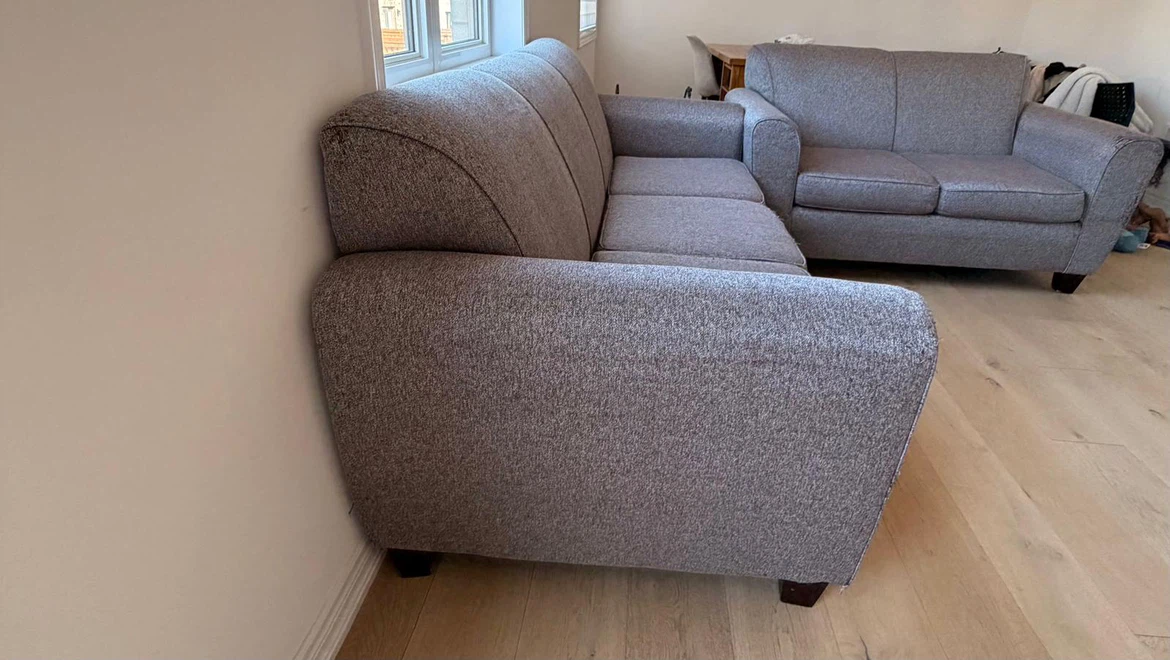 Grey Fabric 5-Seater Sofa Set - photo 5