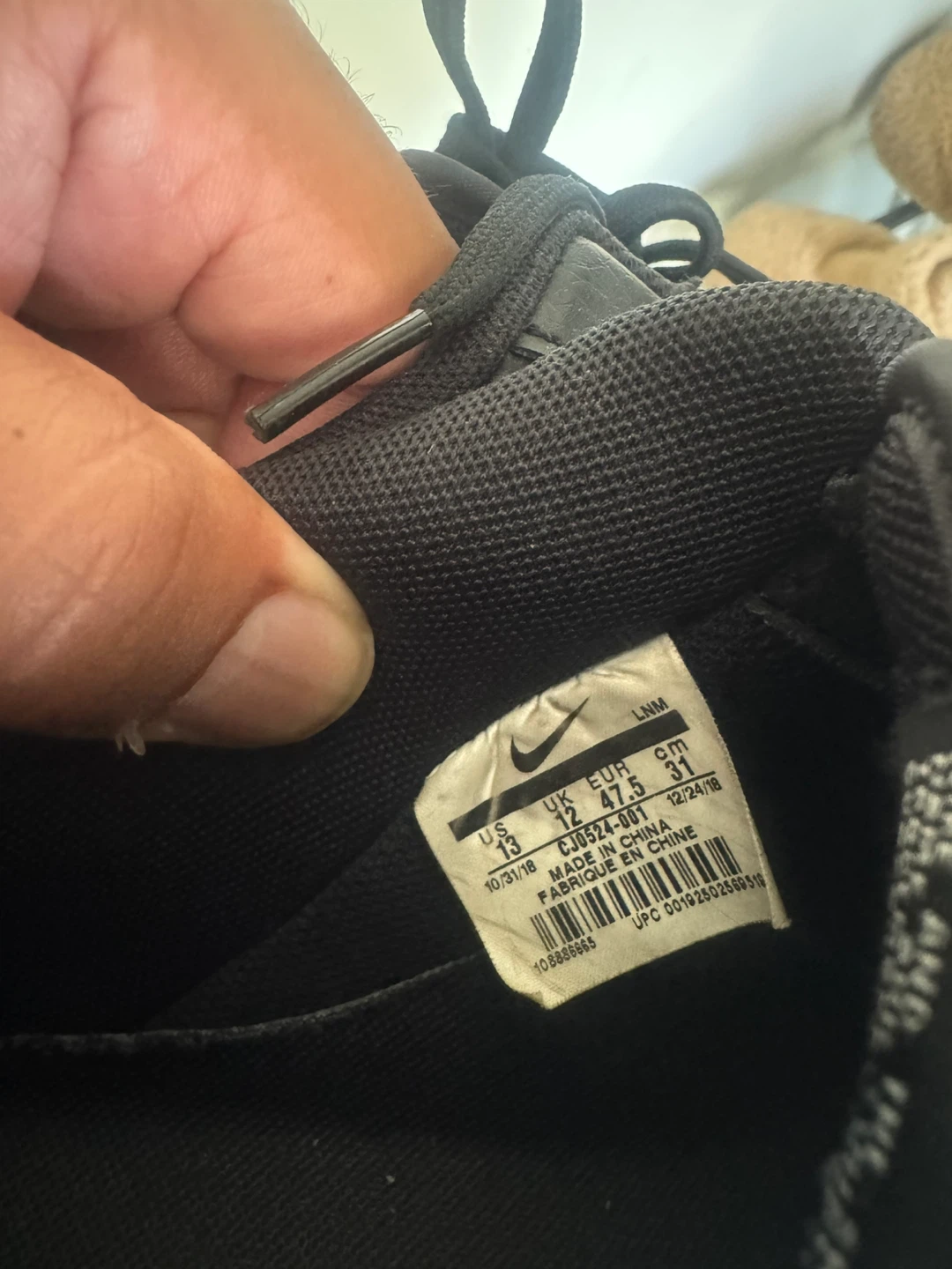 Nike Air Force 1 Black Orange Size 13 - photo 3