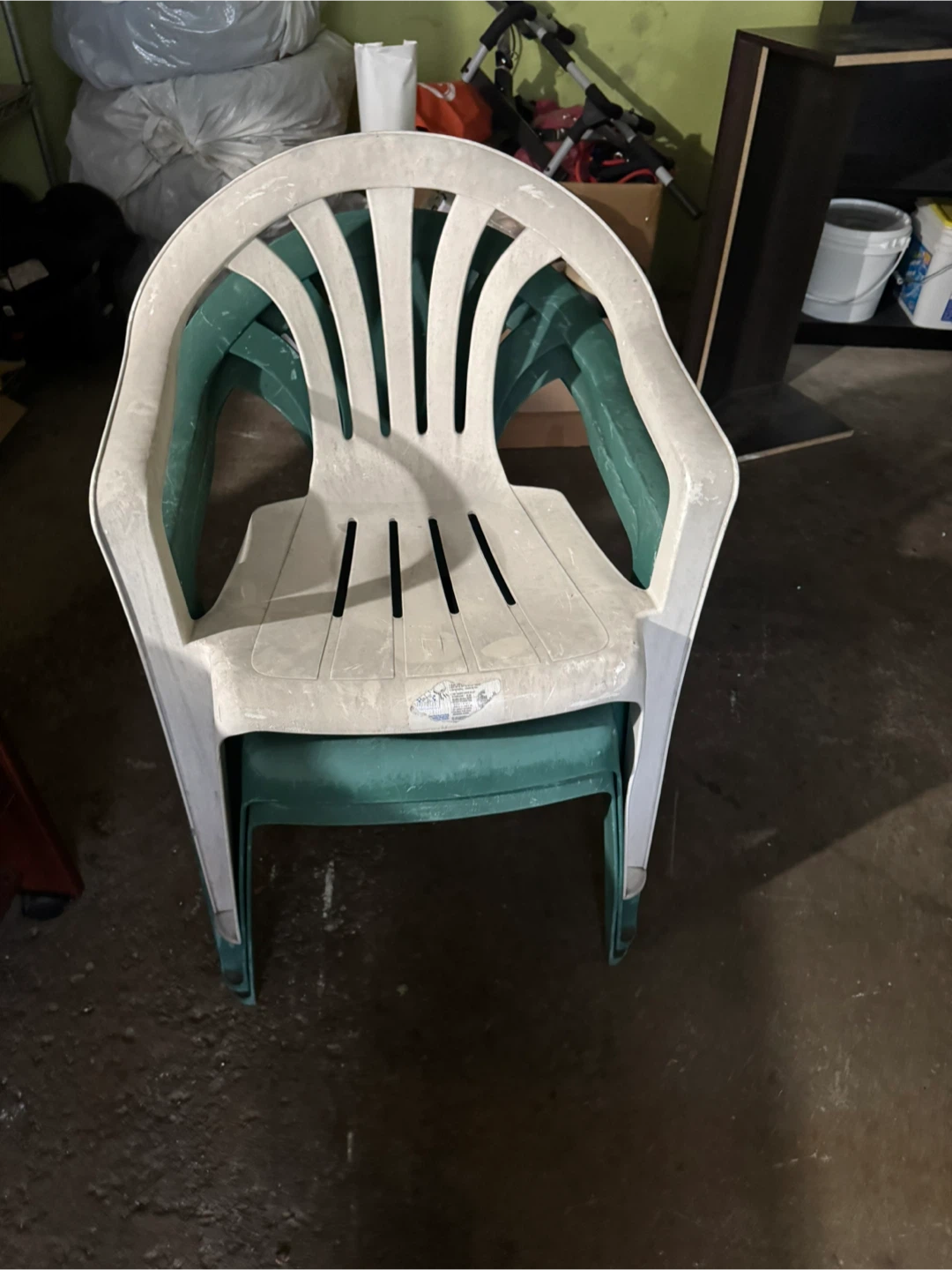 Chairs (White & Green)