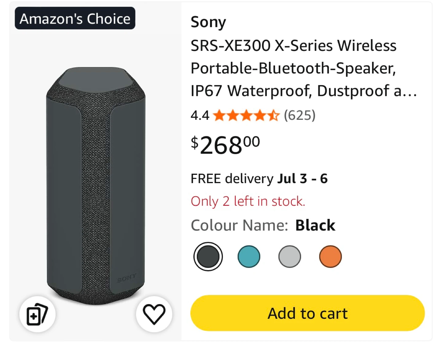 SONY SRS-XE300 portable speaker - photo 3