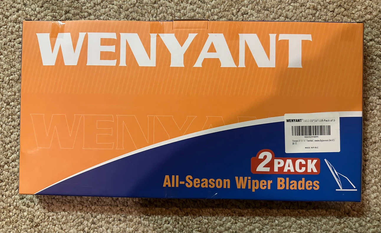 WENYANT All-Season Wiper Blades - 22", 21", 11" - Set of 3