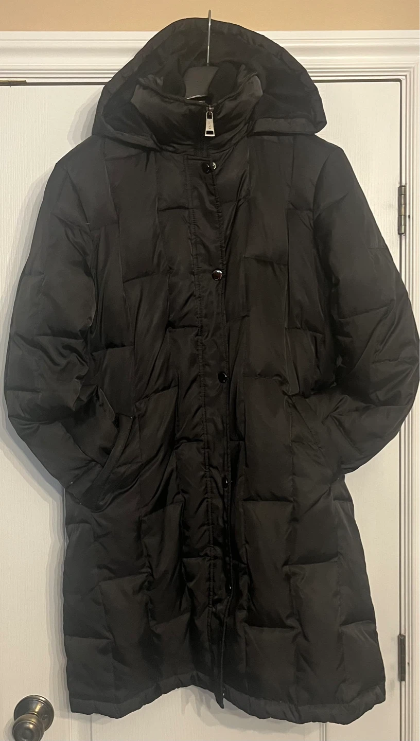 Nautica Black Puffer Coat with Hood - photo 2