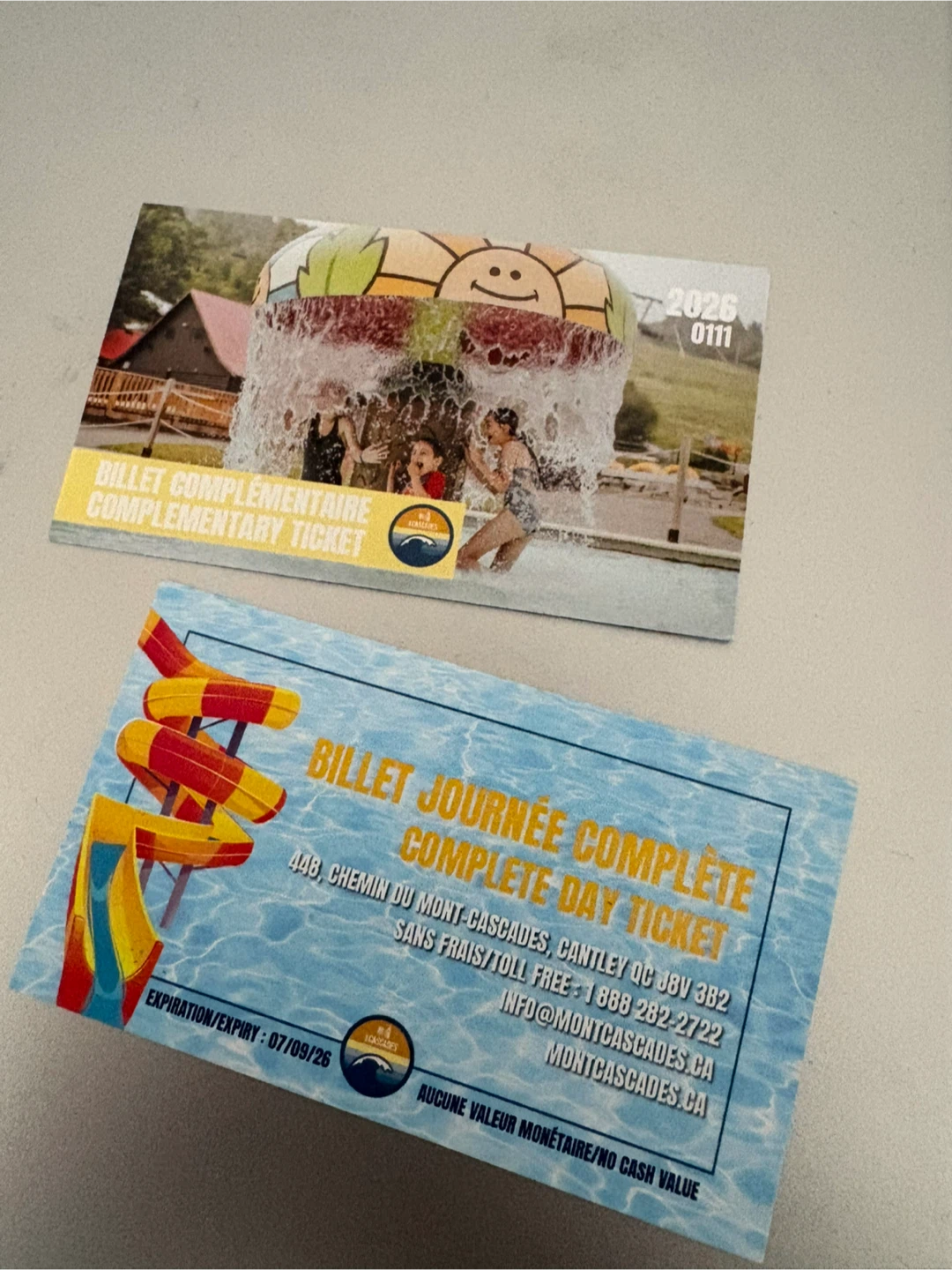 Mont Cascades Day Ticket