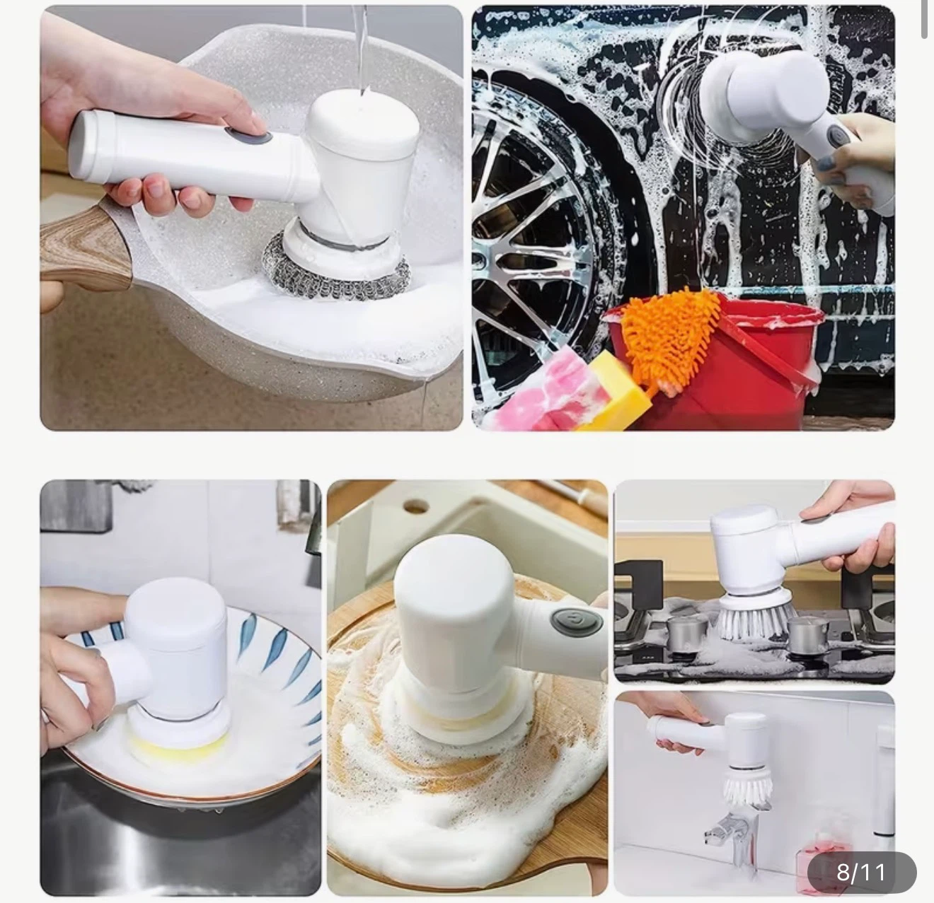 Electric Cleaning Brush Set with USB Charging - photo 3