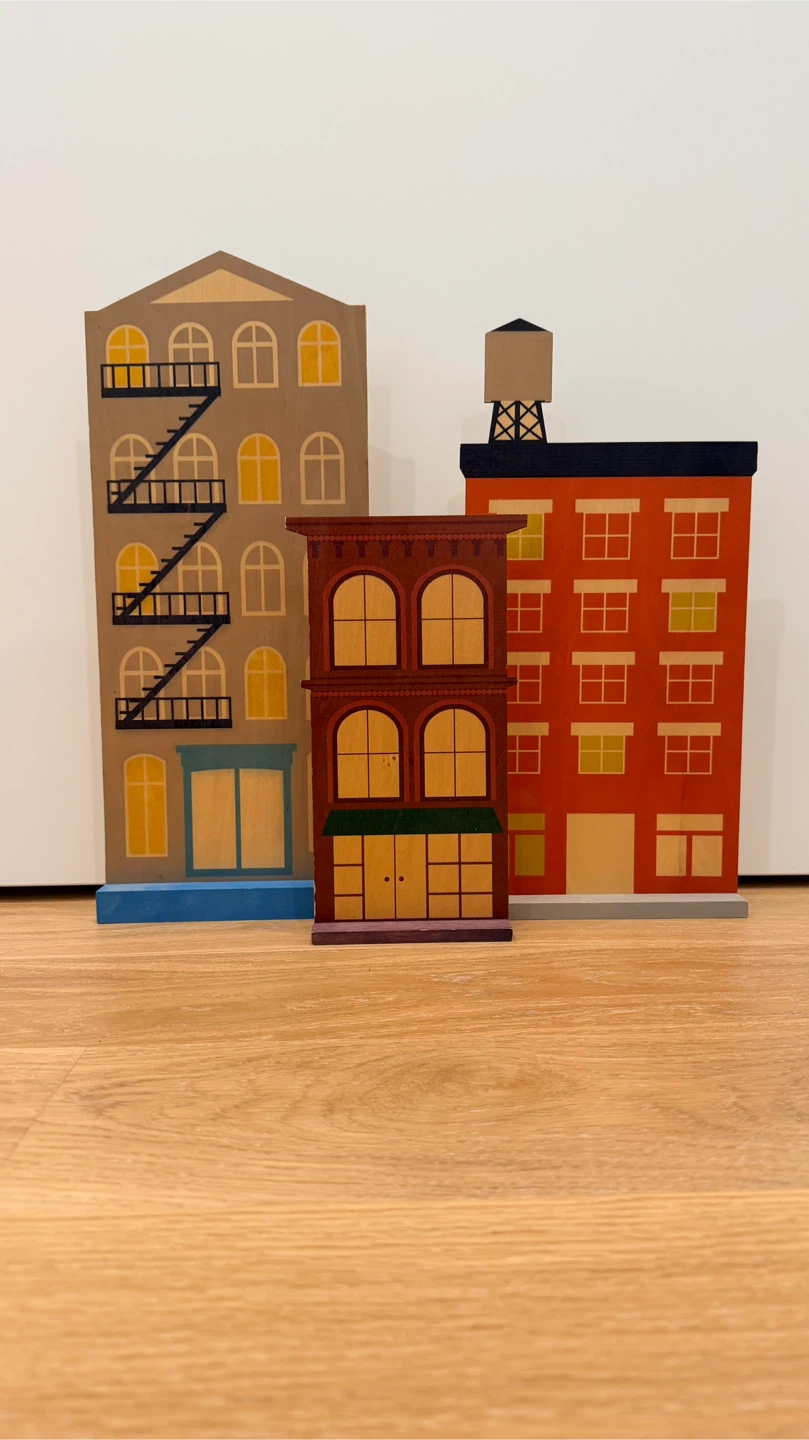Wooden Skyline/Building Set