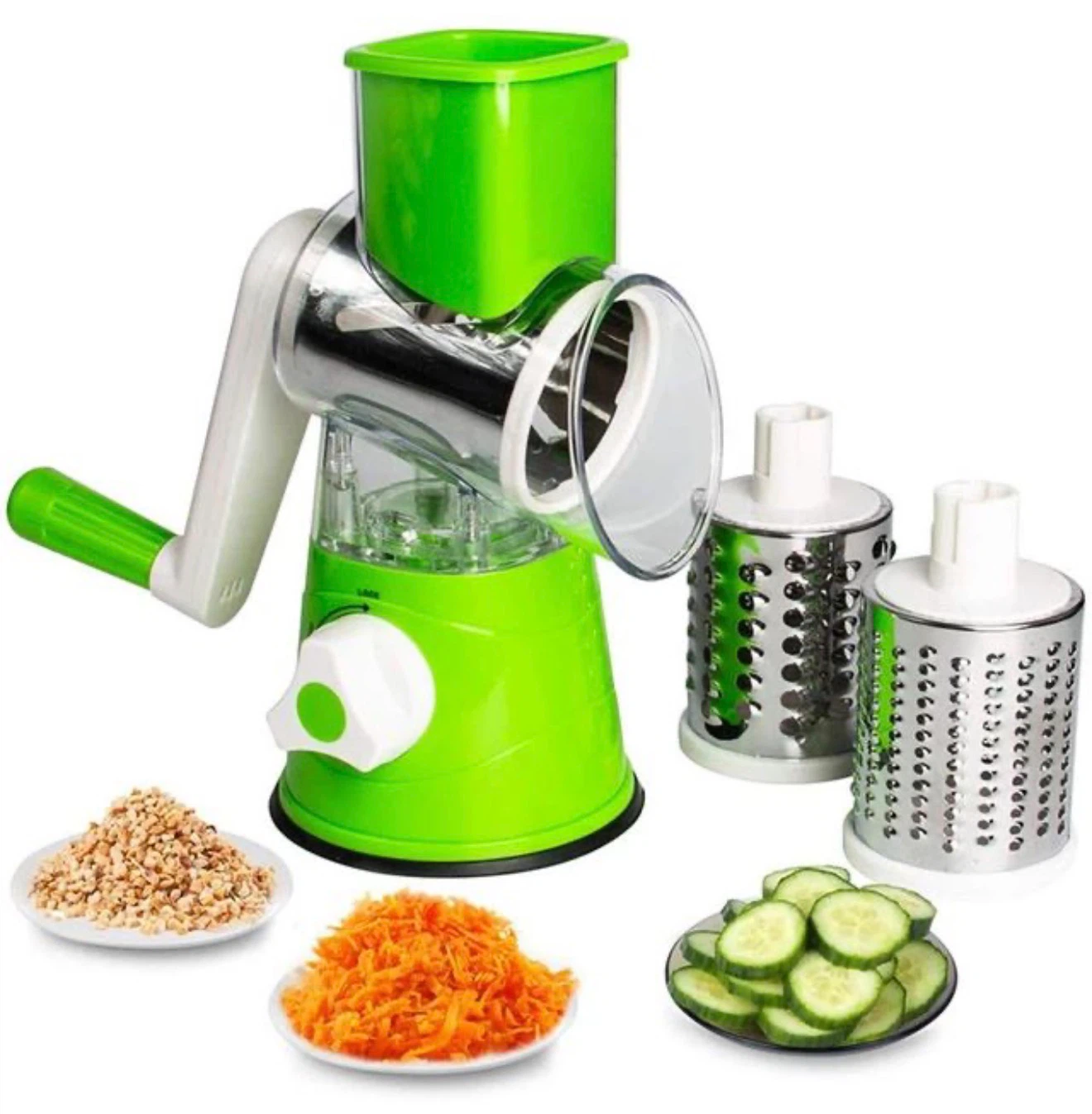 Green Rotary Grater and Slicer - photo 3