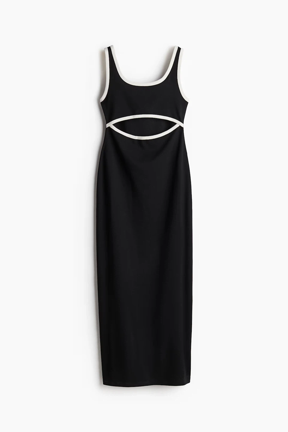 Black & White Cut-Out Maxi Dress Size Small - photo 2