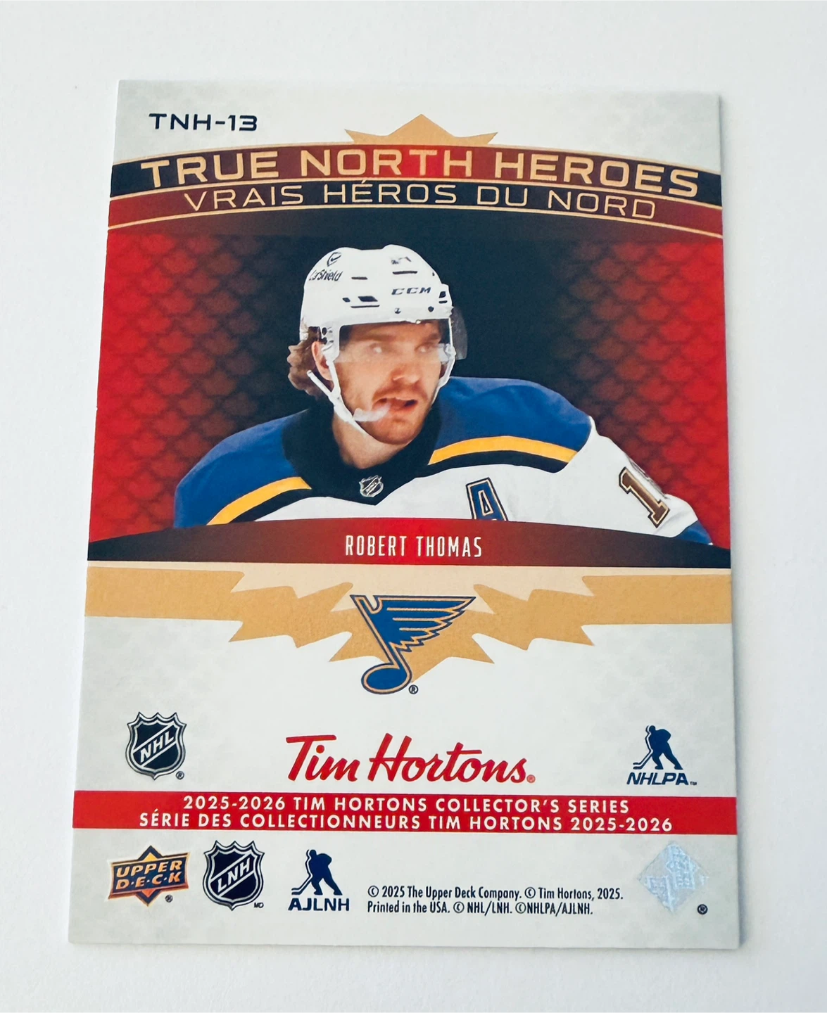 carte NHL tim hortin