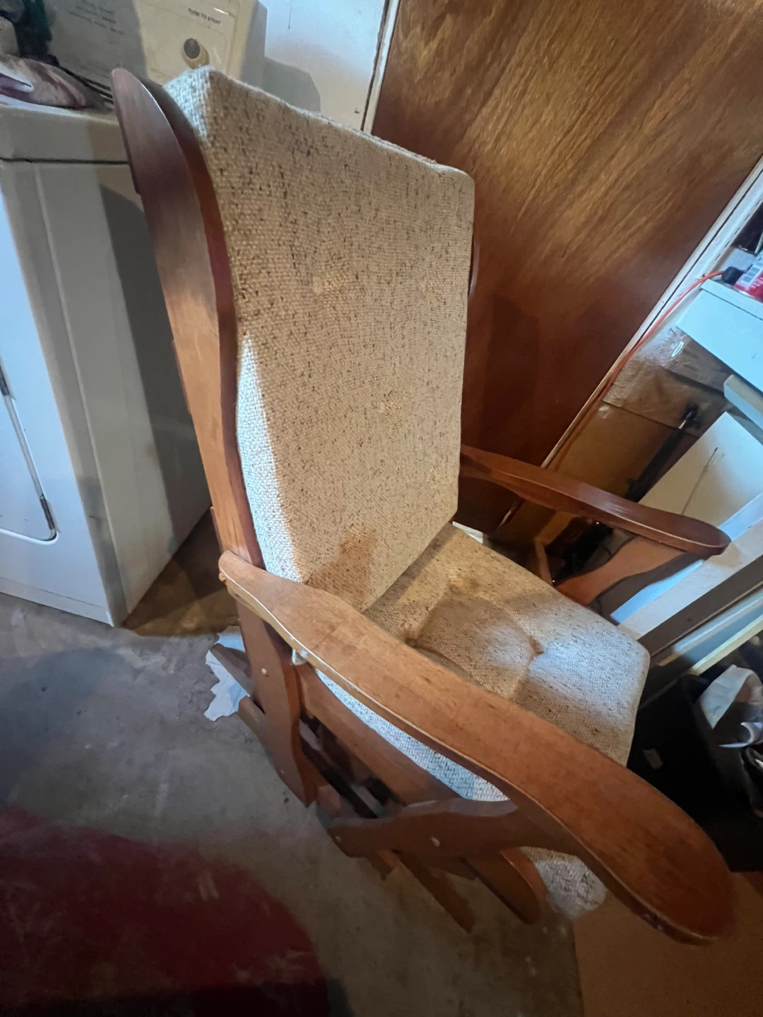 Wooden Glider Rocker Chair
