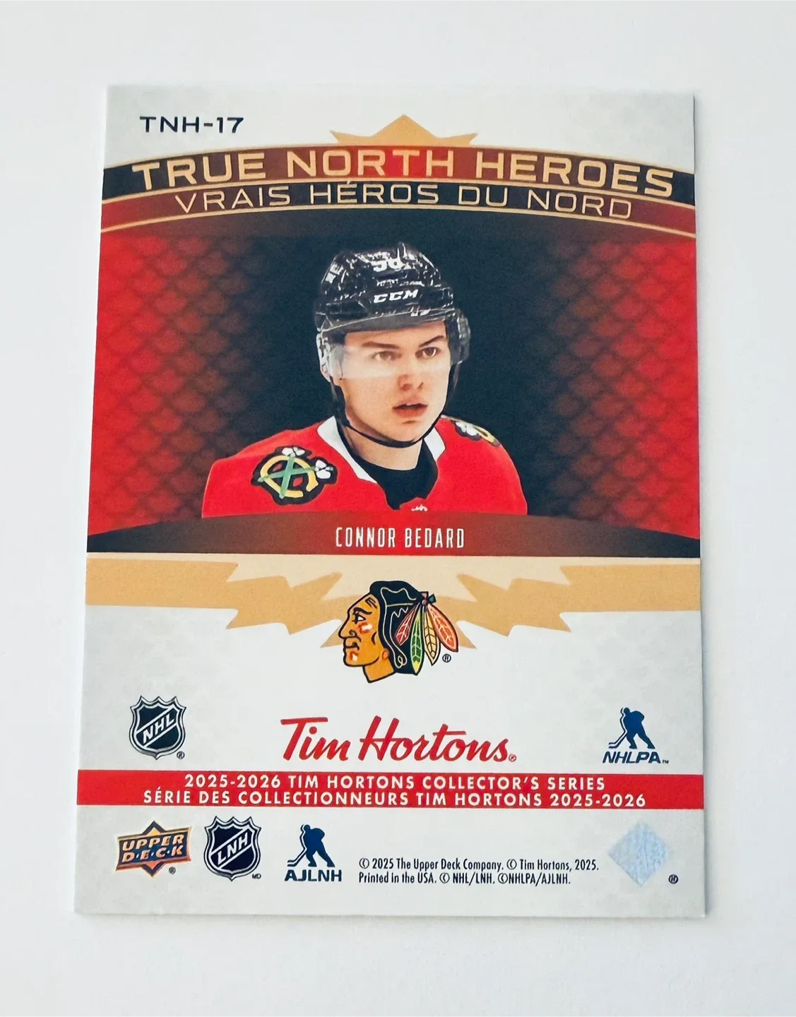 carte NHL tim horton