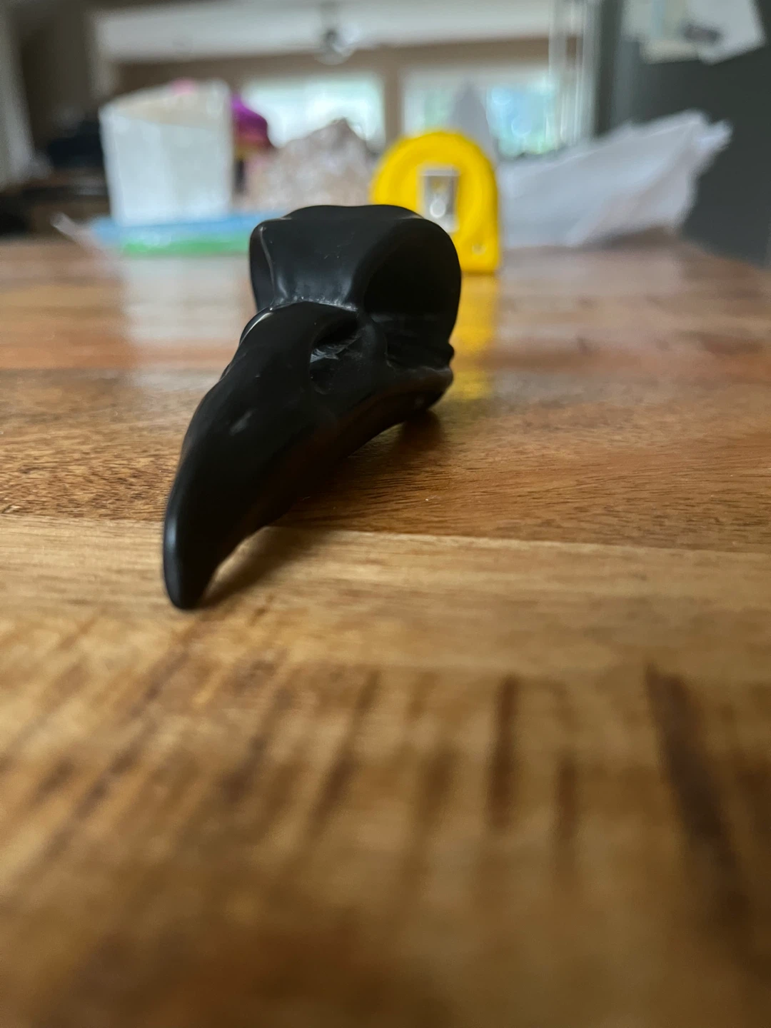 Black Obsidian Raven Skull - photo 2
