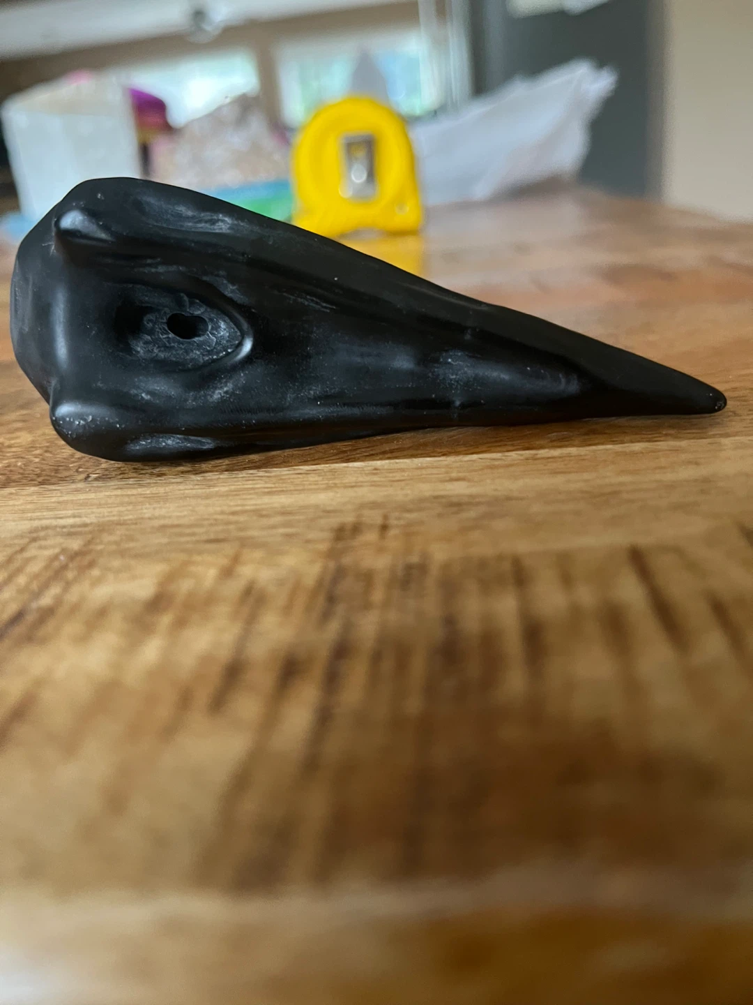 Black Obsidian Raven Skull - photo 3