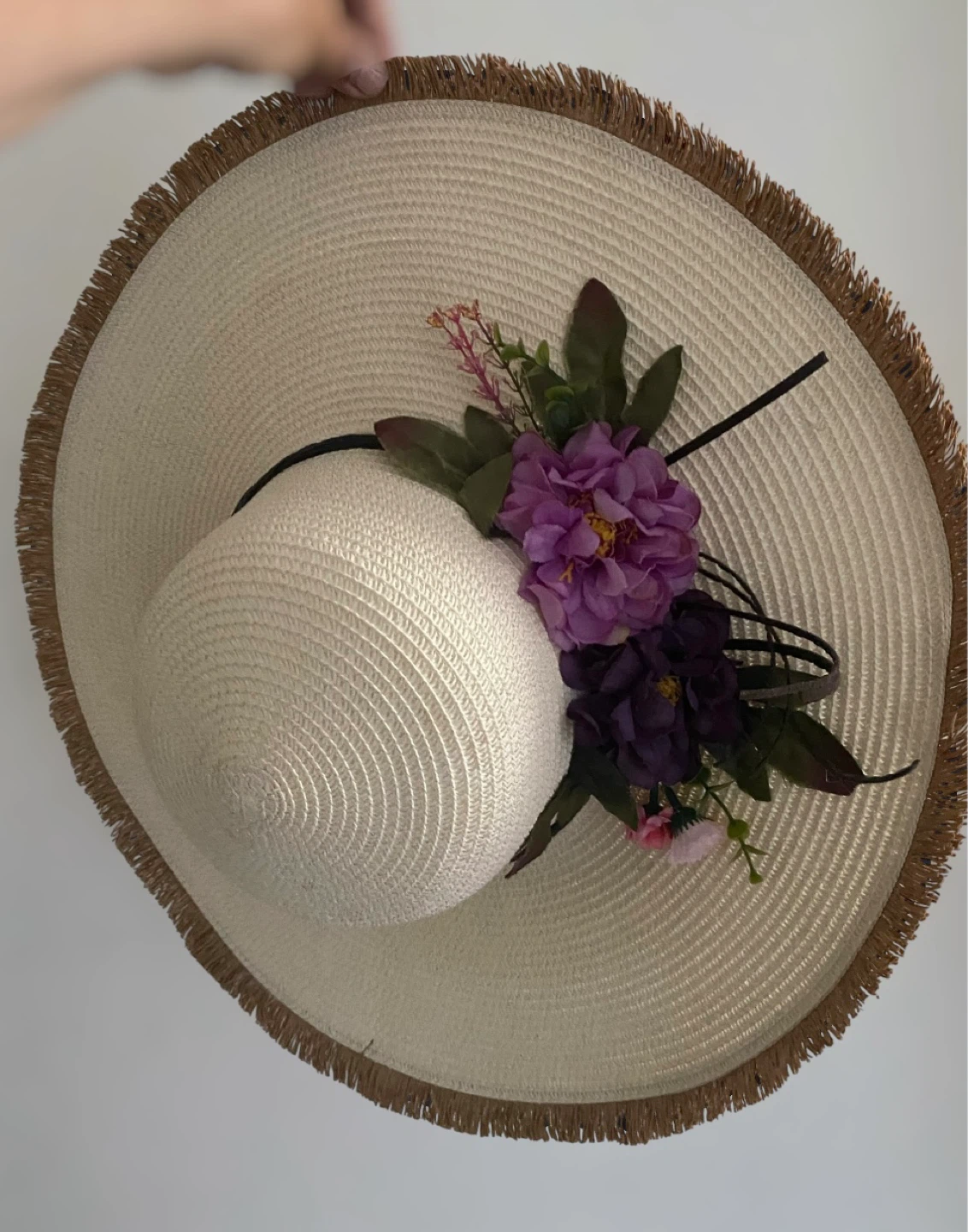 Sun Hat with Floral Detail - photo 2