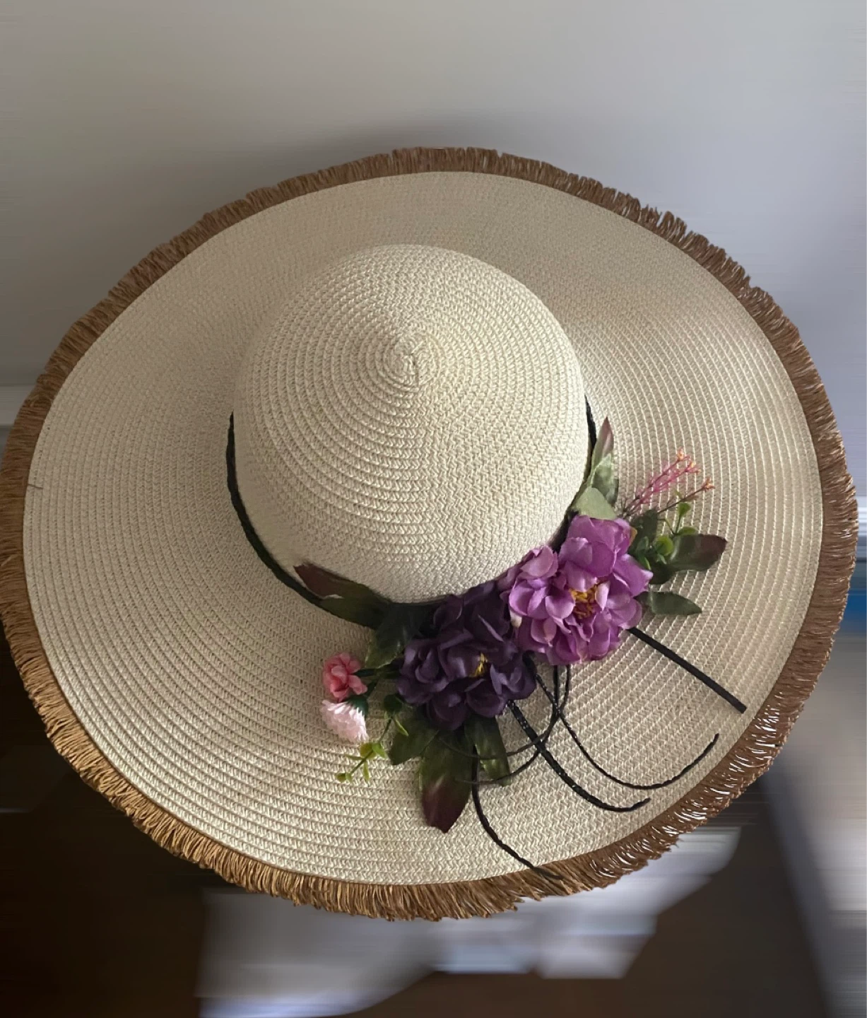 Sun Hat with Floral Detail - photo 4