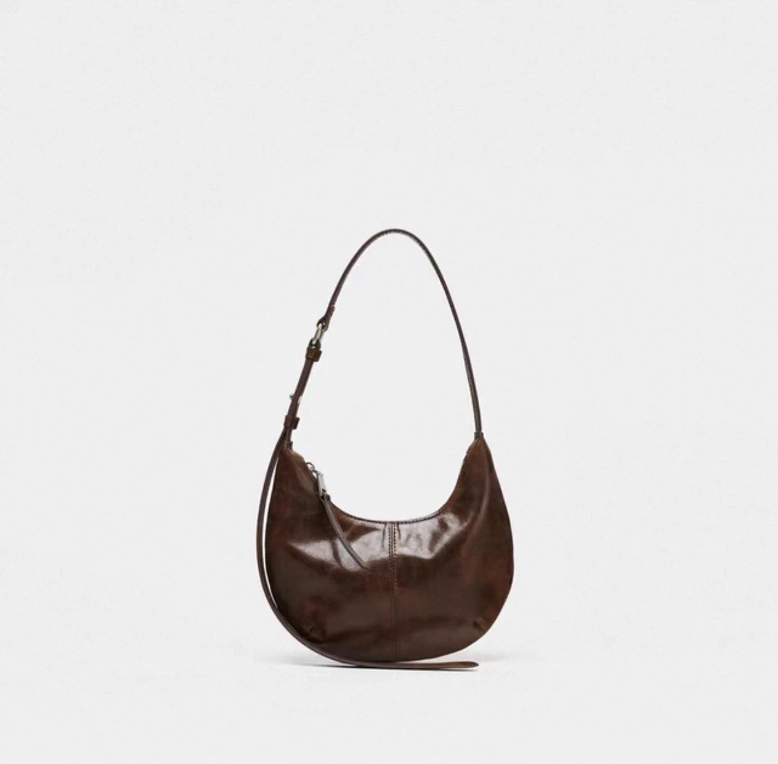 Brown Leather Shoulder Bag