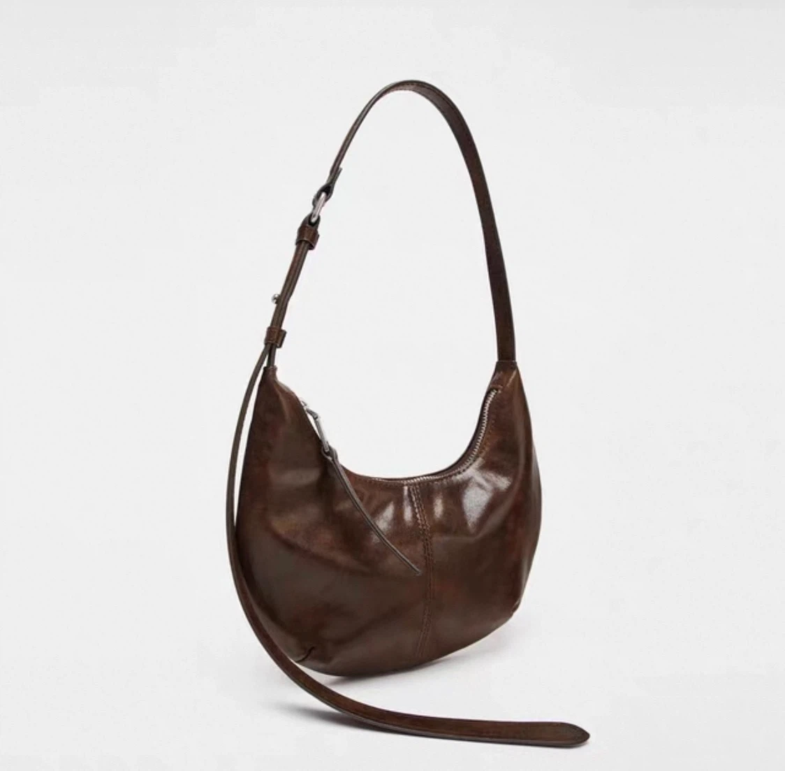 Brown Leather Shoulder Bag - photo 2