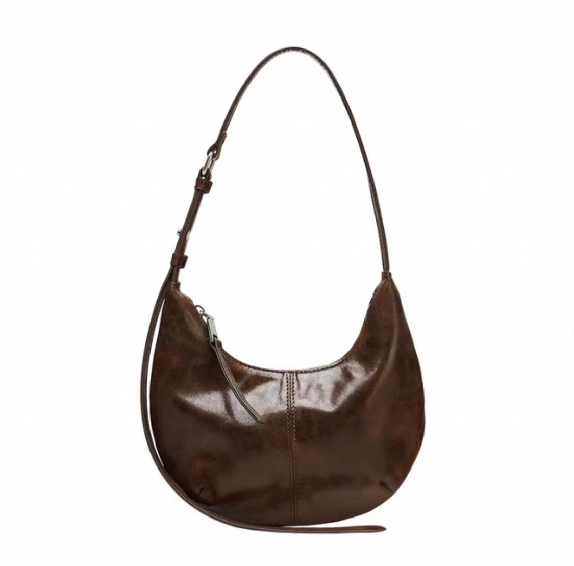 Brown Leather Shoulder Bag - photo 3