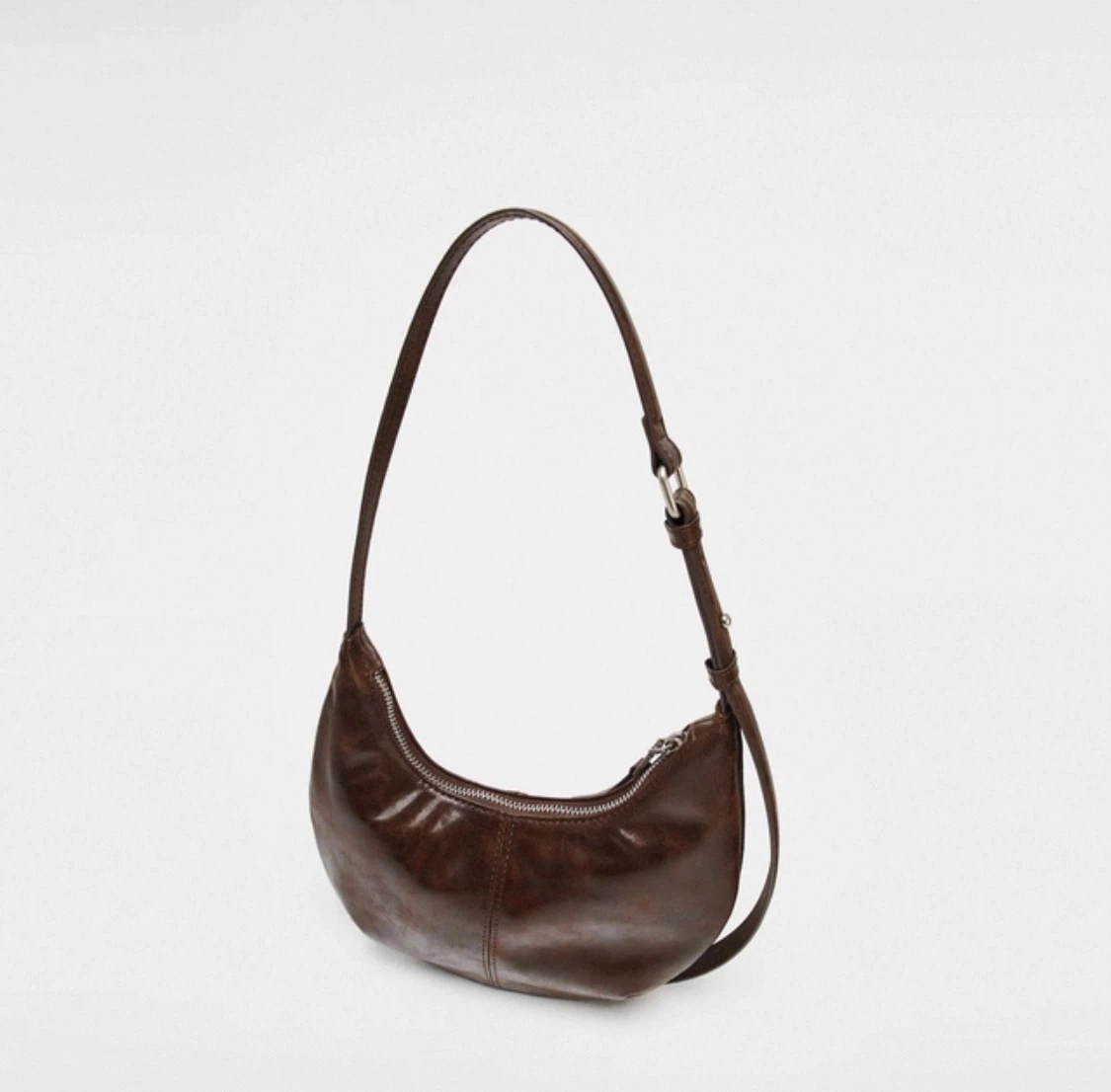Brown Leather Shoulder Bag - photo 4