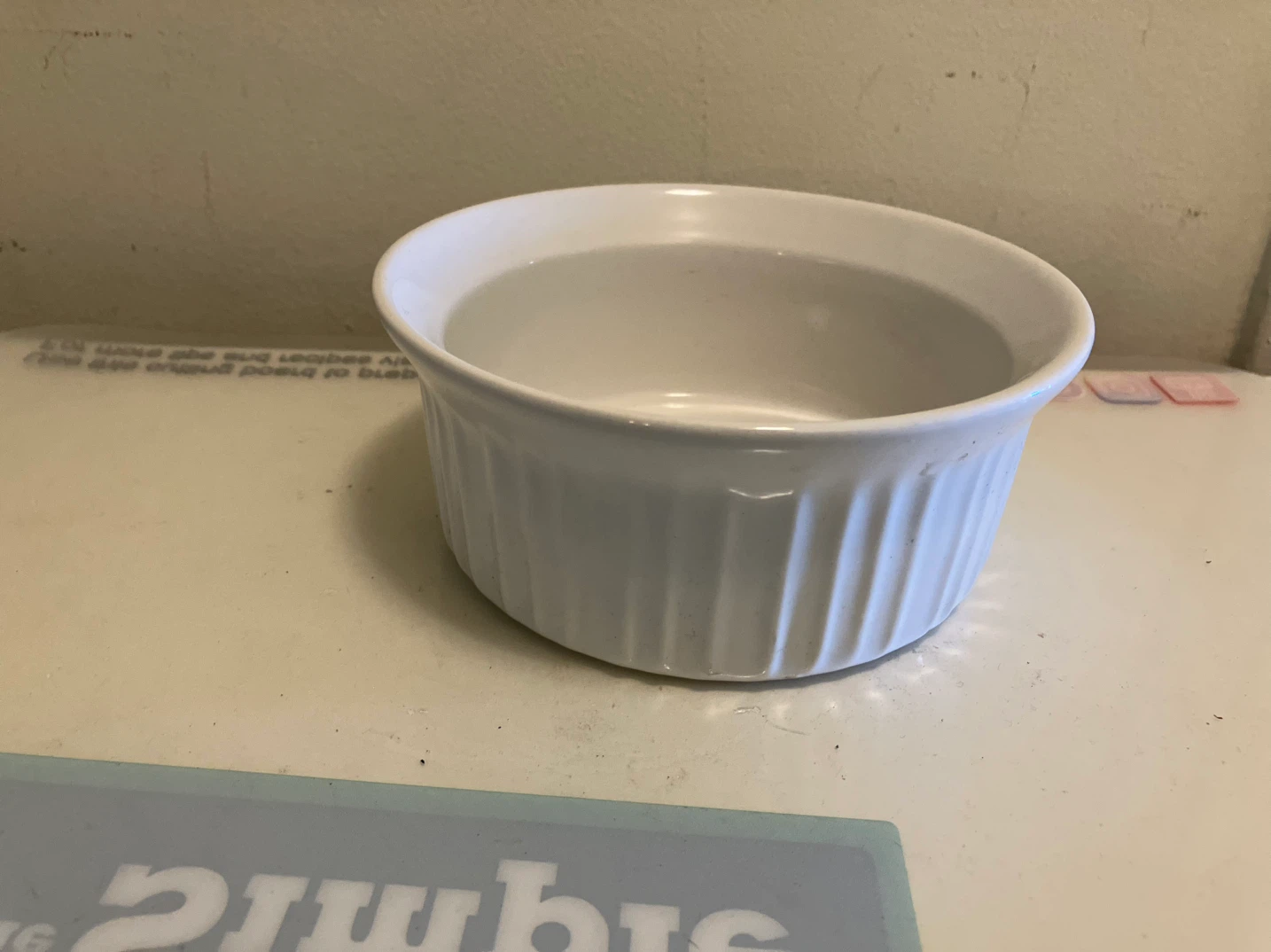 White Ceramic Fluted Ramekin-5.5” Diameter - photo 3