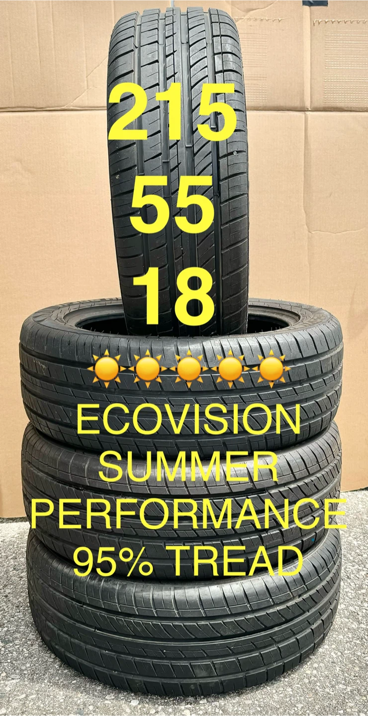 ☀️☀️ 215/55/18 ECOVISION ALL SEASON PERFORMANCE ✅ 95% TREAD - photo 2