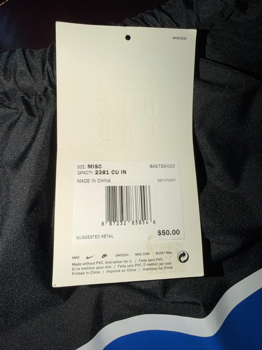 Nike Lab Drawstring Bag “Riccardo Tisci” 18x24” New With Tag - photo 4