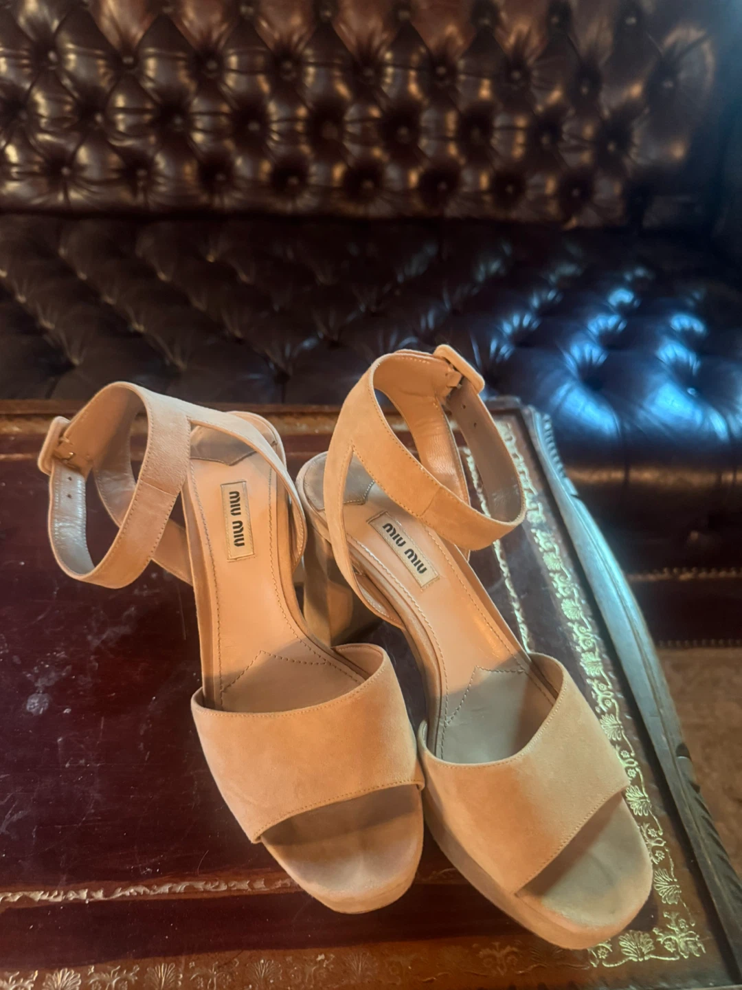 Miu miu size 9 chic platform