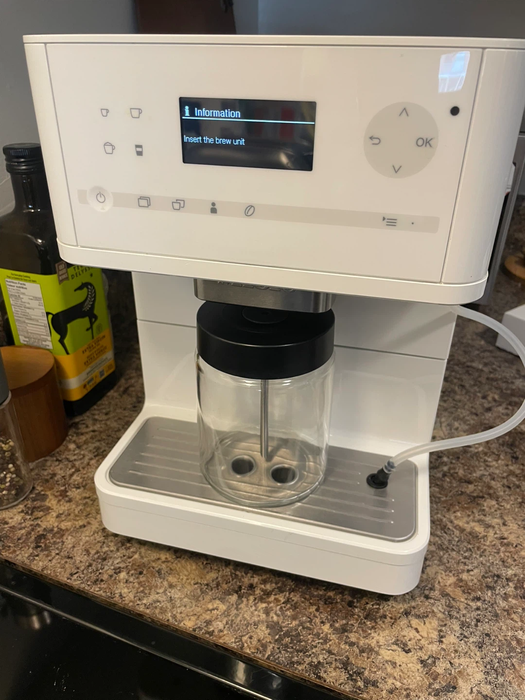Miele White CM6150 Automatic Coffee Machine - Needs Brew Unit