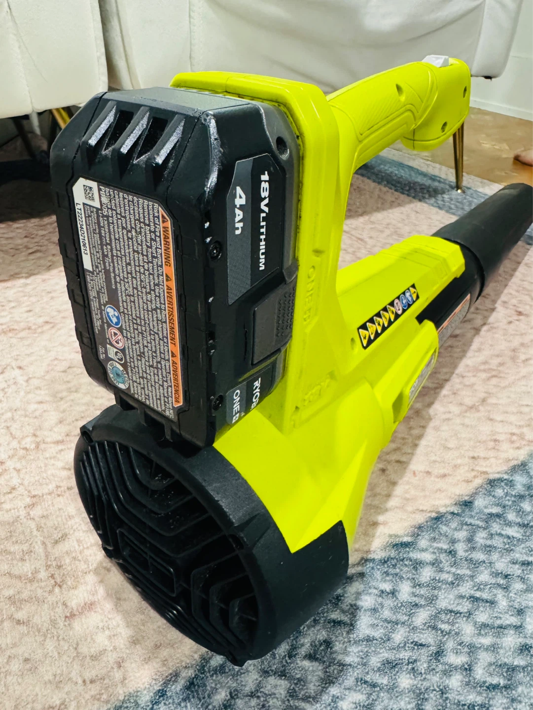Ryobi ONE+ 18V Lithium-Ion 4.0Ah Battery Powered Leaf Blower - photo 5