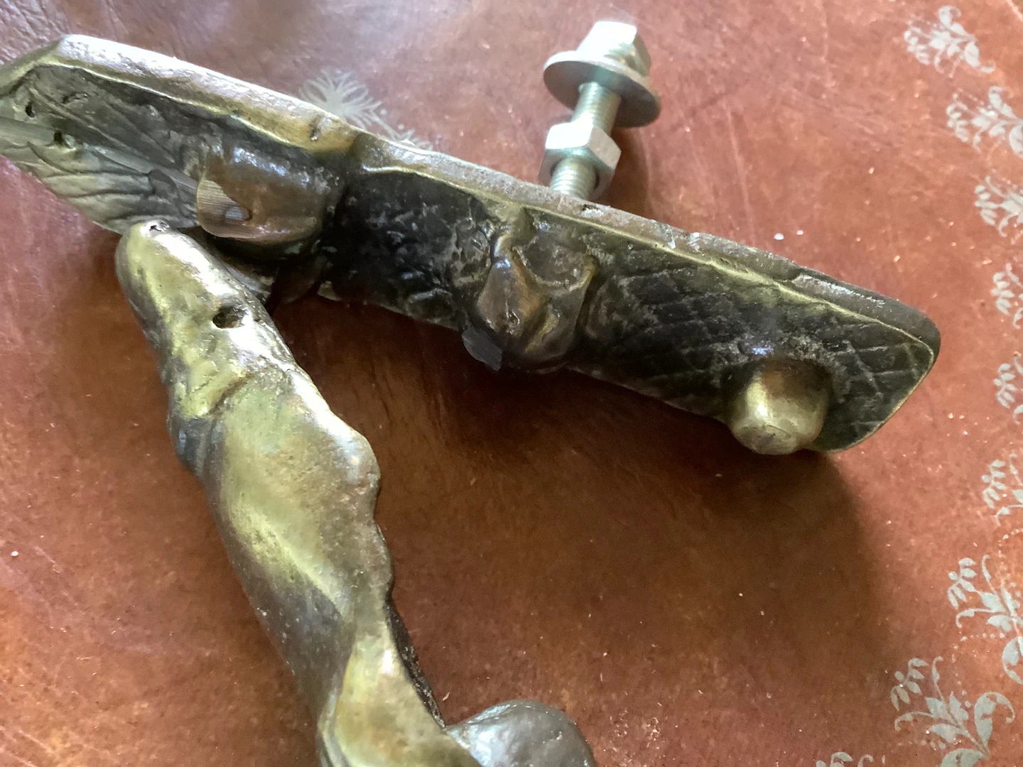 Solid Brass “Hand” Door Knocker 🐞 - photo 2