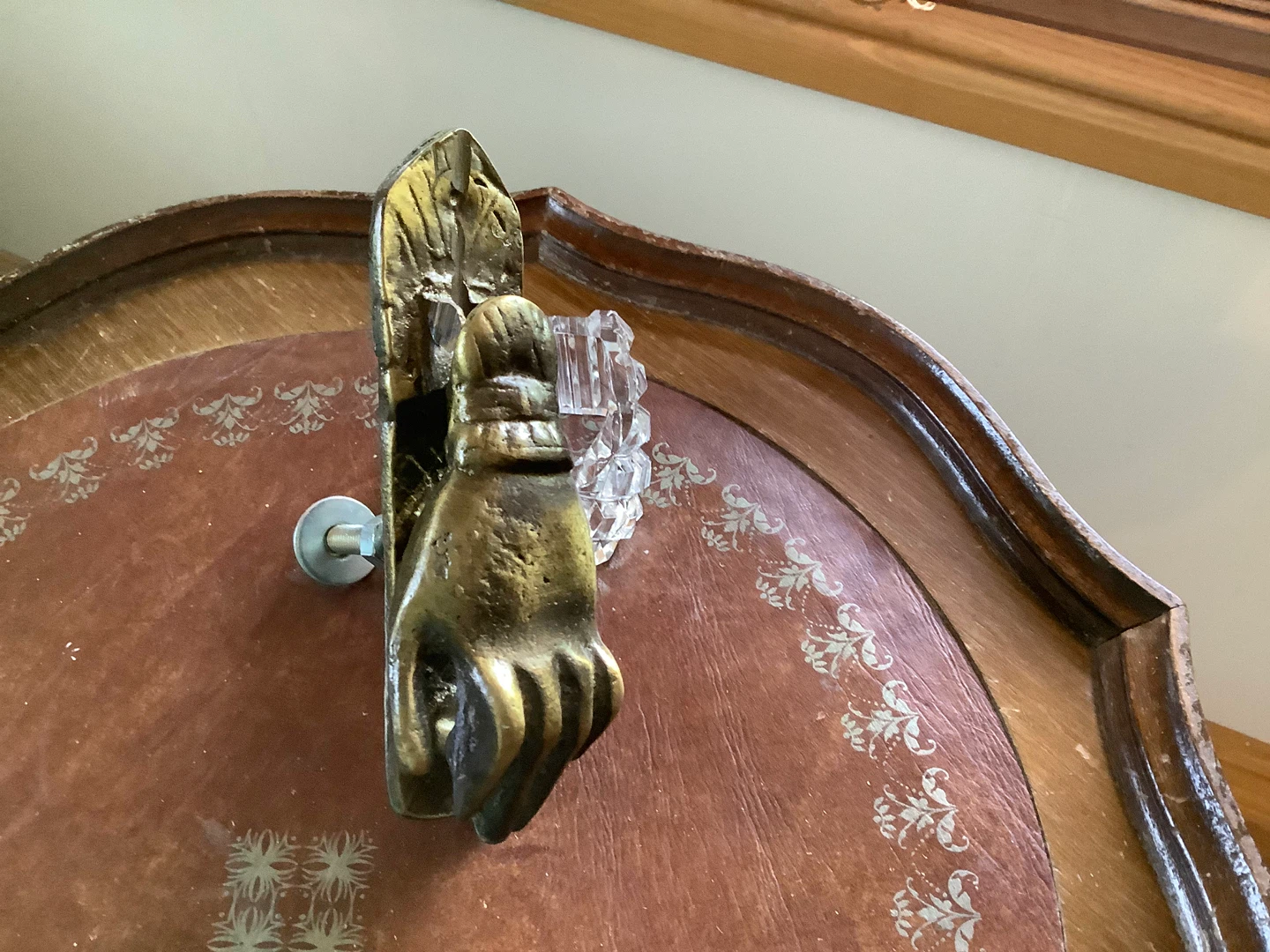 Solid Brass “Hand” Door Knocker 🐞 - photo 4
