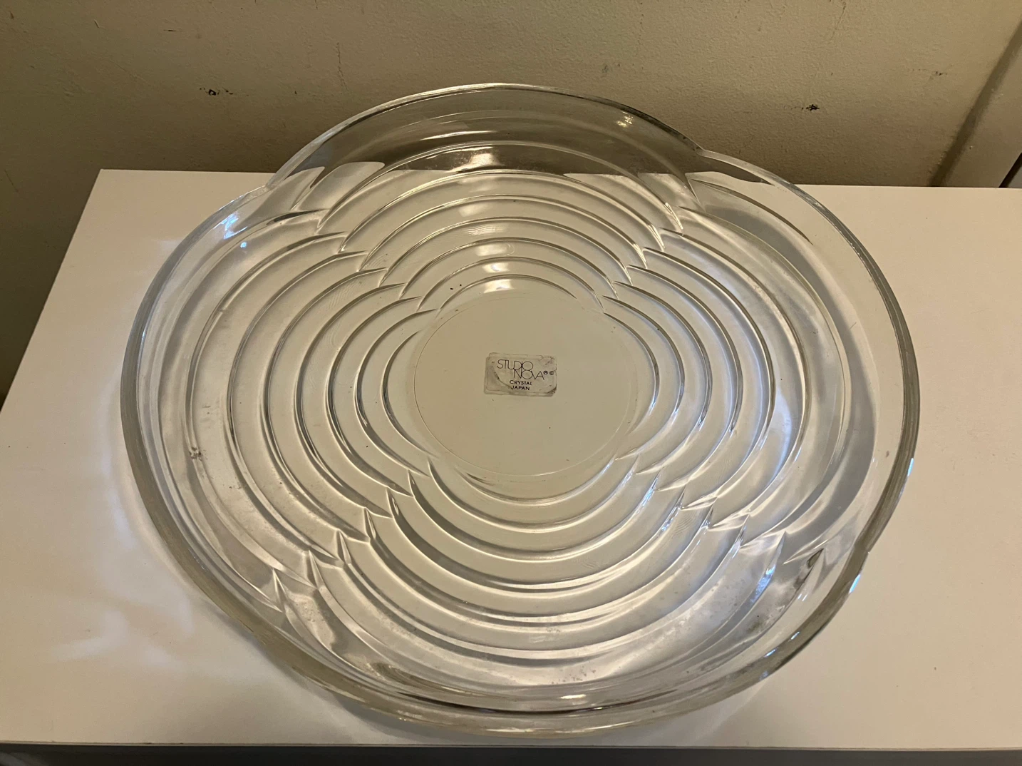 Studio Nova Crystal Platter-31 cm Diameter