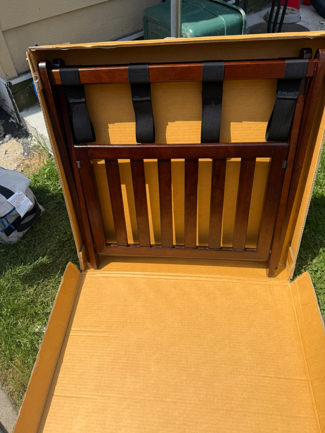 Luggage Racks Suitcase Stand Foldable With Storage Shelf - photo 2