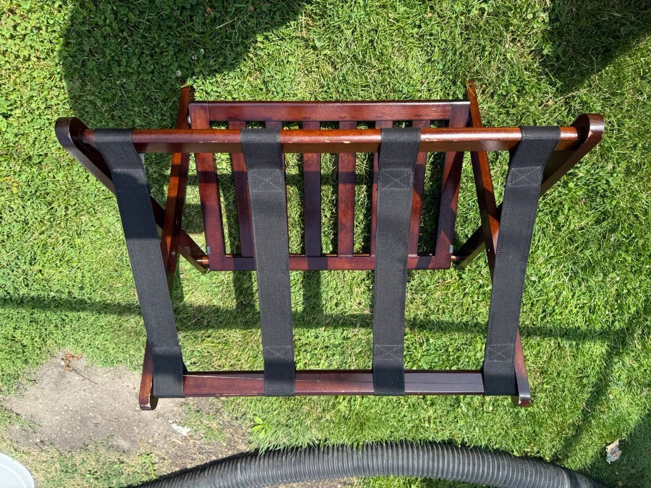 Luggage Racks Suitcase Stand Foldable With Storage Shelf - photo 3