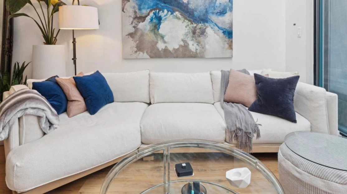 Urban Barn Leighton Sectional Sofa - Nico Ivory/Natural