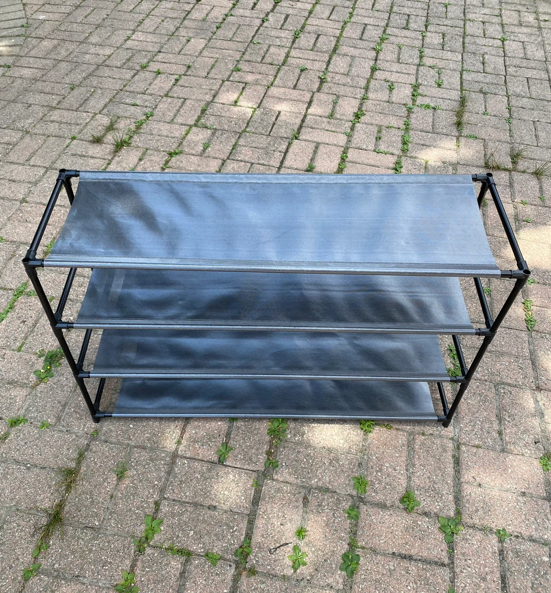 Gray 4-Tier Shoe Rack - photo 2
