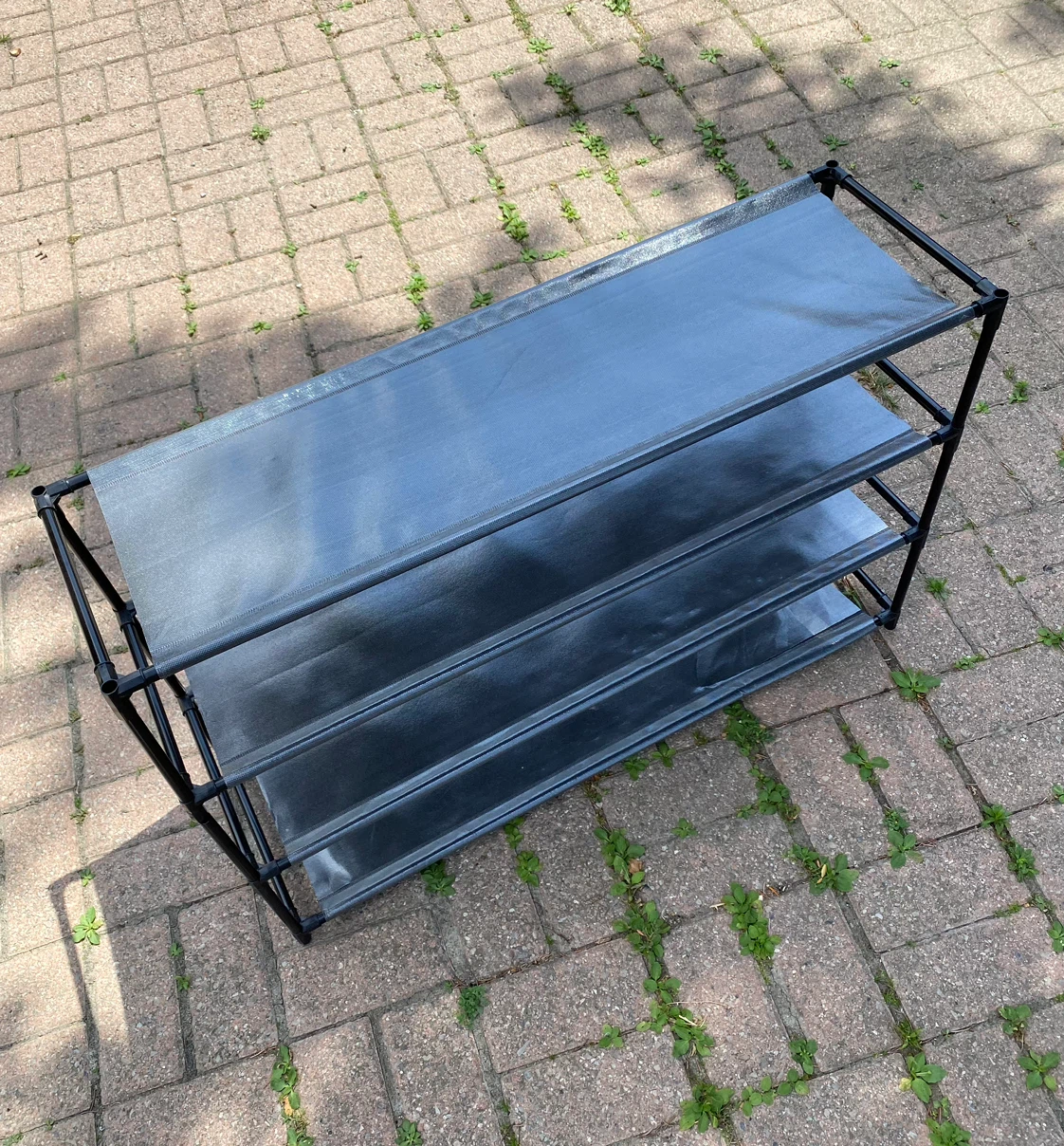 Gray 4-Tier Shoe Rack - photo 4