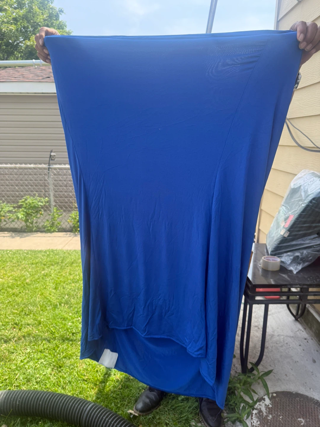 HAISIWLKJ 8 Pack Royal Blue Cocktail Tablecloths - photo 2