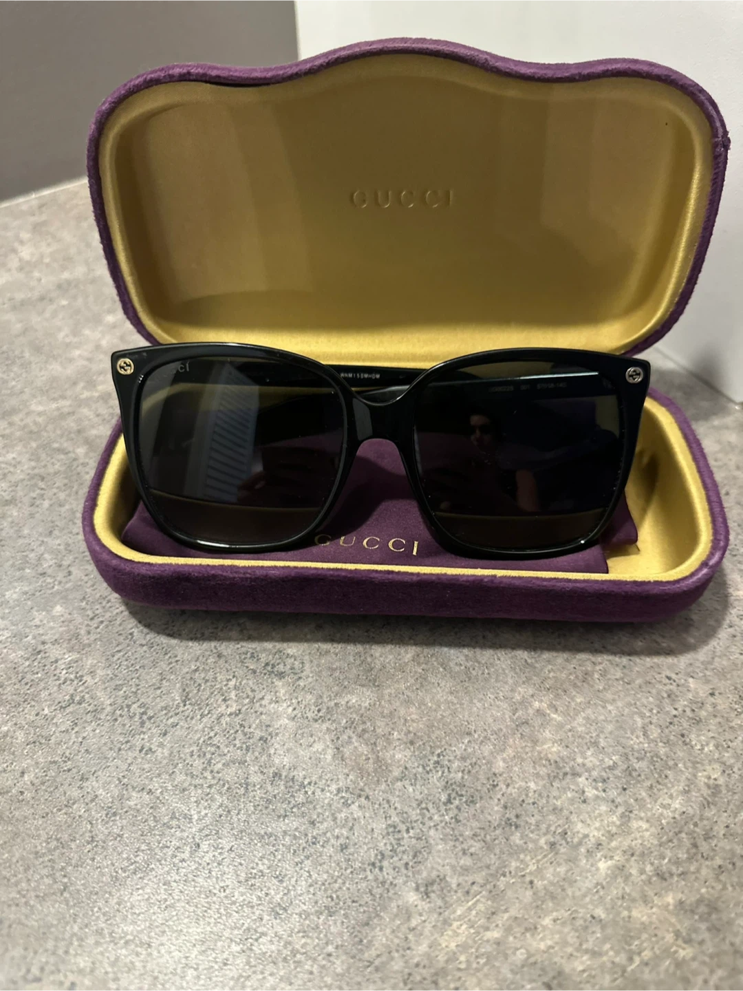 Gucci Black Sunglasses GG0022S