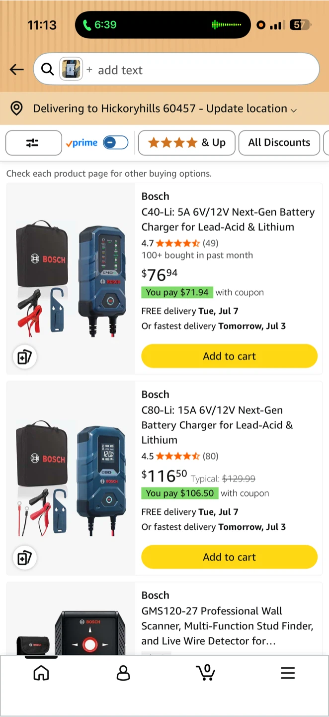 Bosch C40-Li 5A 6V/12V Battery Charger - photo 4