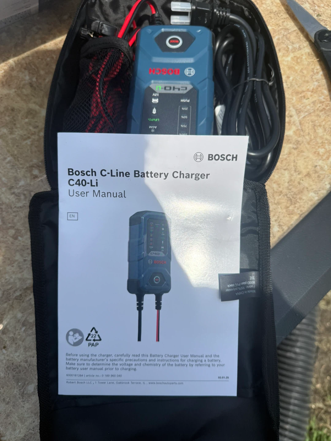 Bosch C40-Li 5A 6V/12V Battery Charger - photo 5
