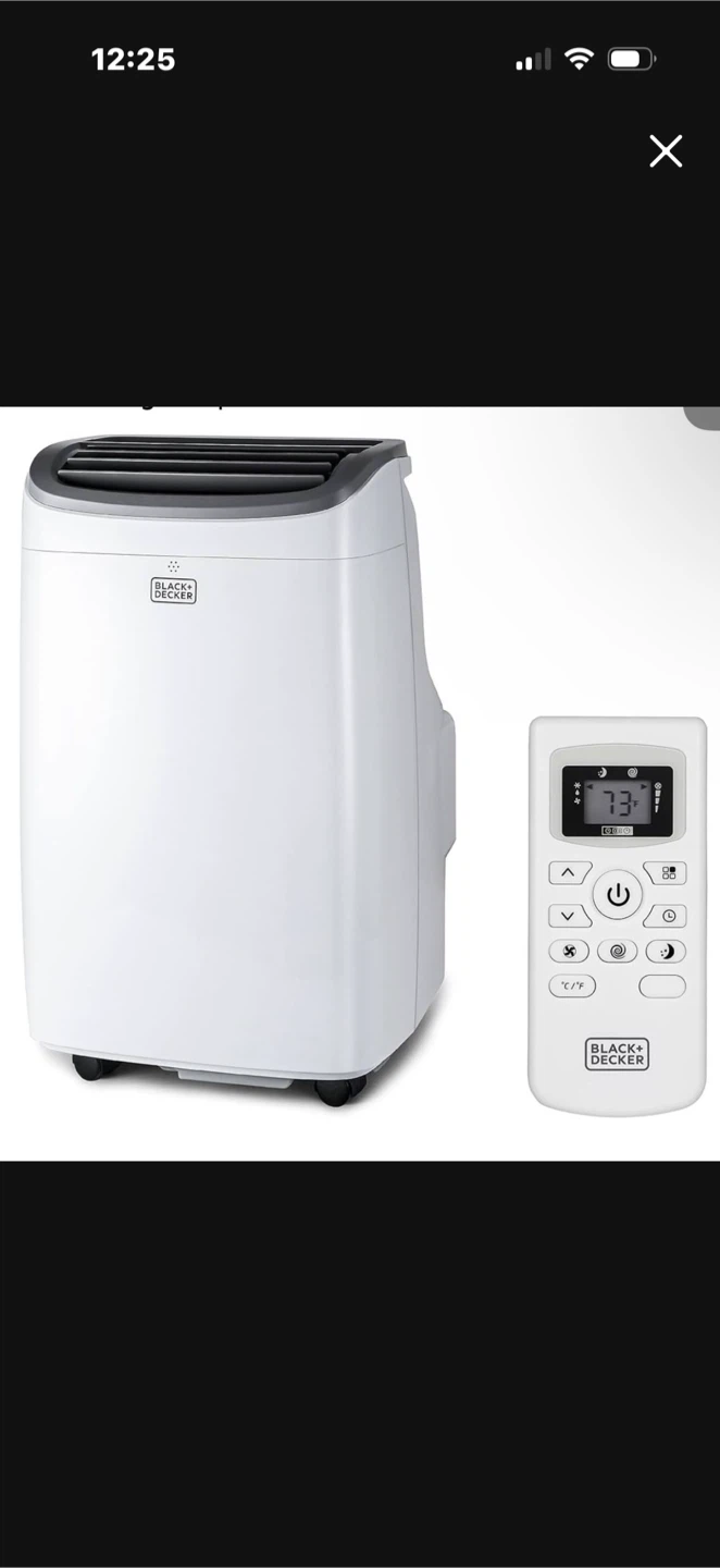 BLACK+DECKER Portable Air Conditioner with Remote