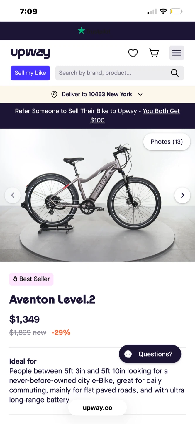 Aventon Level.2 Electric City Bike - photo 2