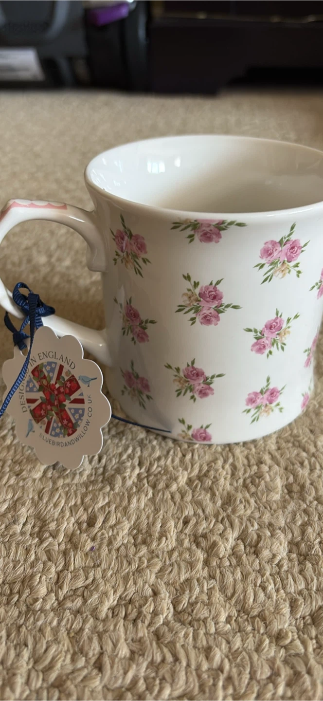 Bluebird & Willow Floral Mug