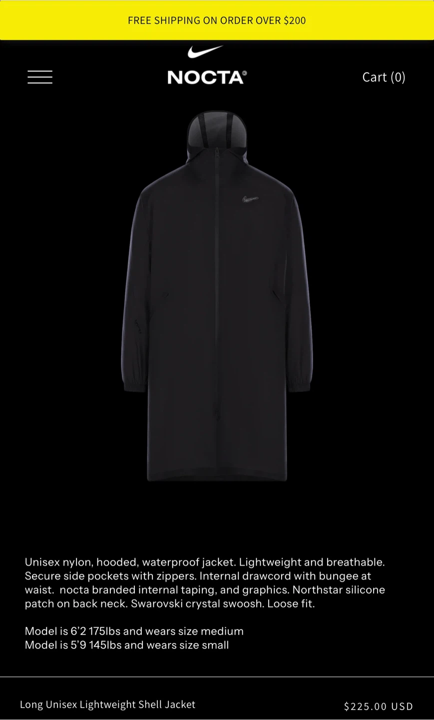 Nike NOCTA x Swarovski Distant Regards Jacket Size L (Unisex) - photo 4