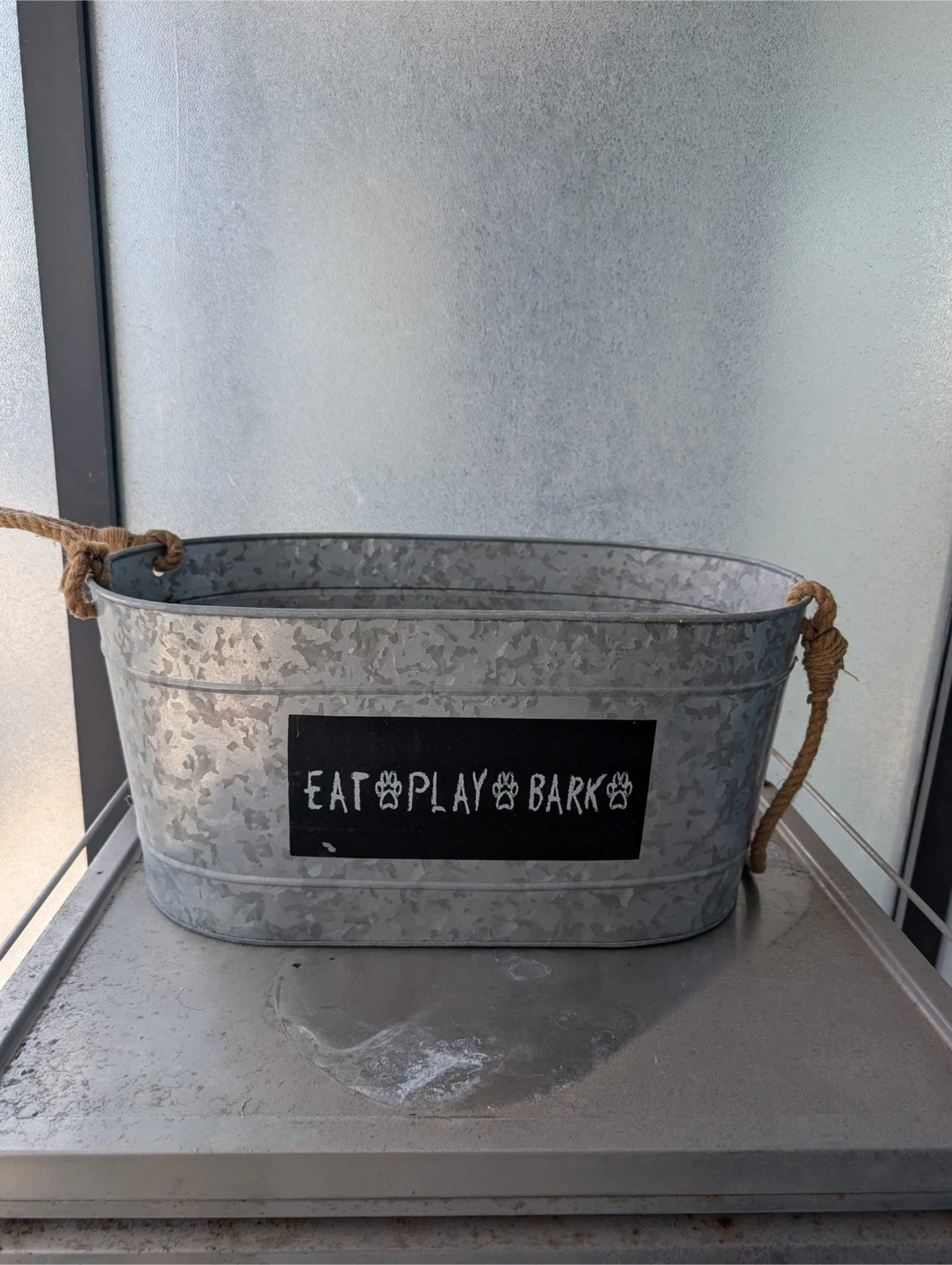 Galvanized Metal Bin