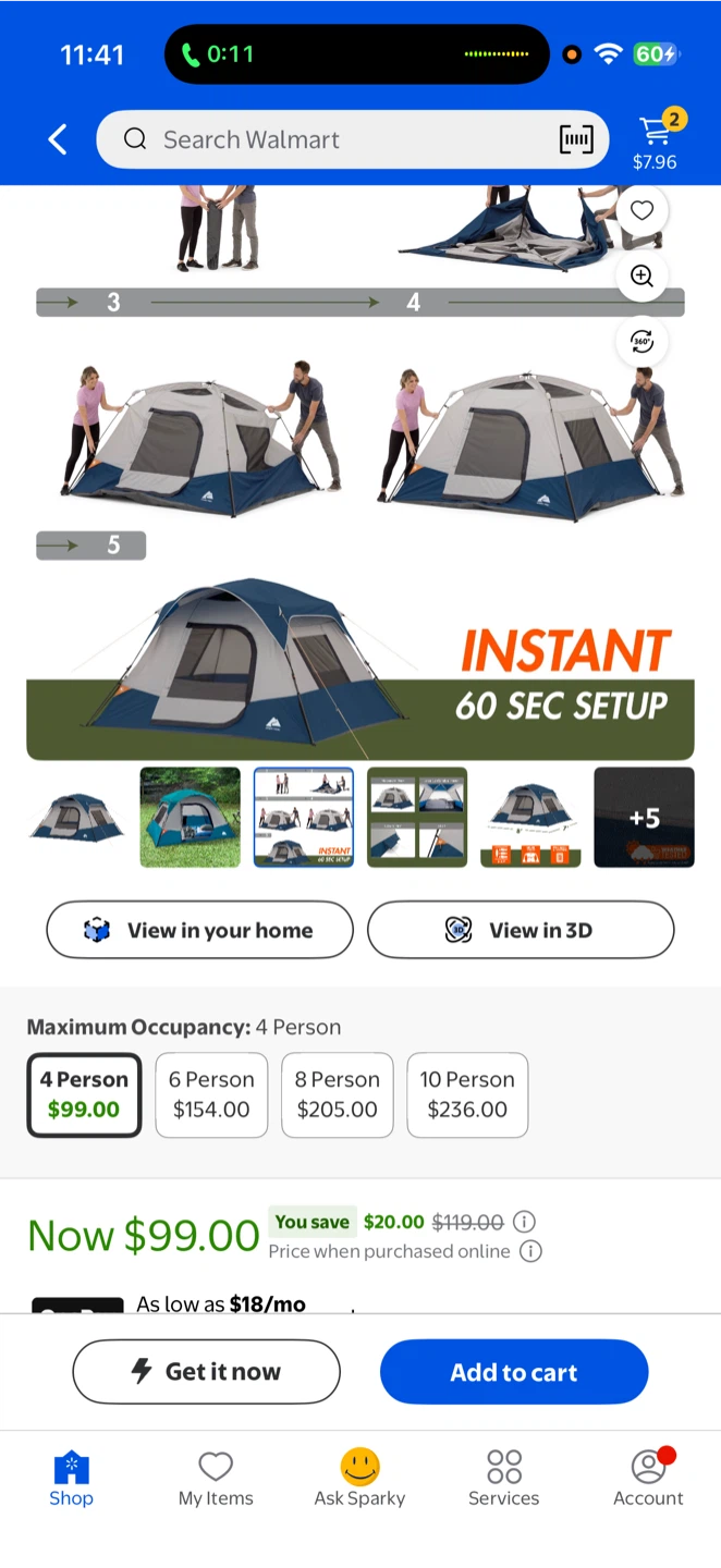 Ozark Trail 4-Person Instant Cabin Tent - photo 5
